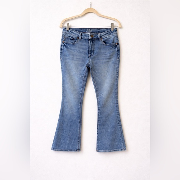 edge Denim - Edgely Flared Bootcut Denim Jeans Size 8 Short 29” Inseam Mid Rise Medium Wash